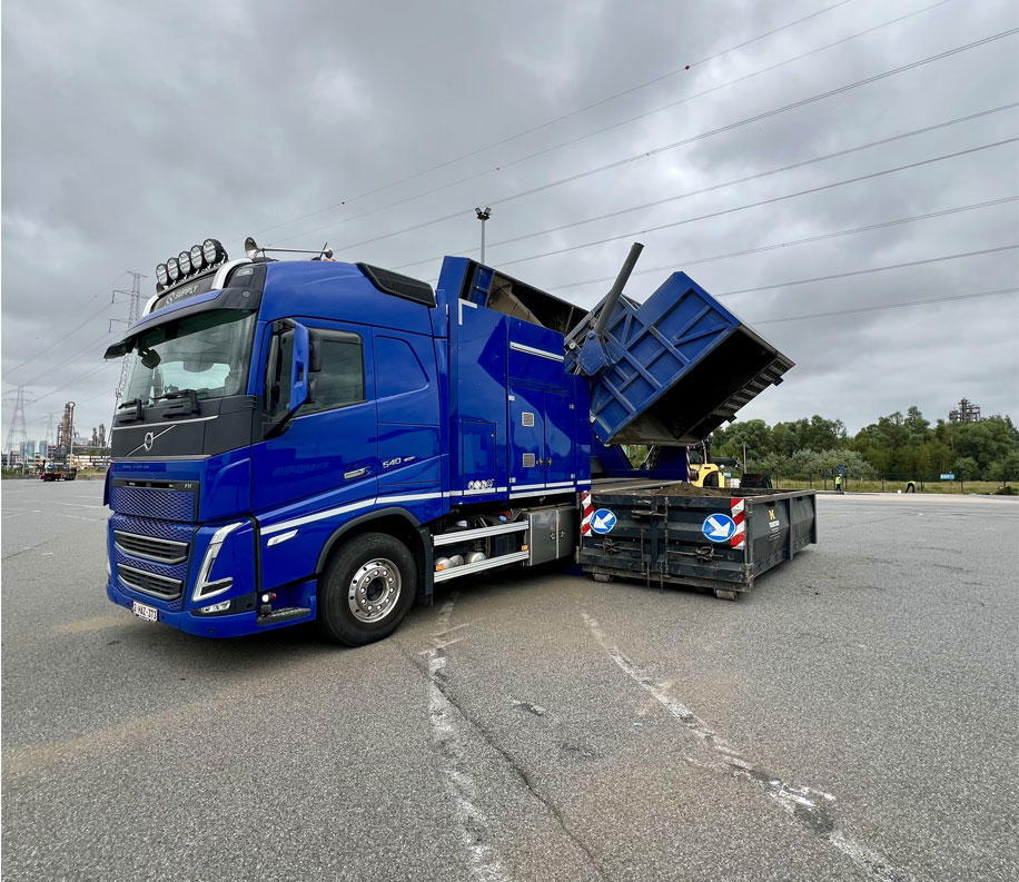 Moderne grondzuigwagen van Supply Grondzuigtechnieken